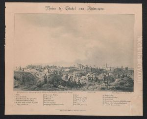 Ruine der Citadel van Antwerpen by Gijsbertus Craeyvanger