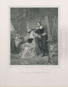 Pieter Paul Rubens in zijn atelier