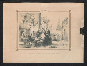 Kleding van Antwerpen, zoals gedragen bij een markt. Kleding van Antwerpen, zoals gedragen bij een markt.
