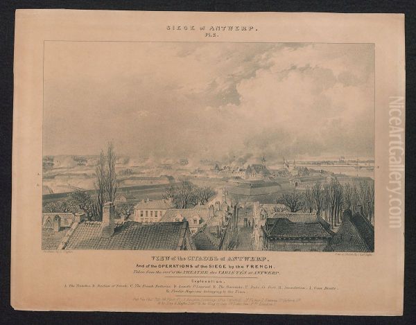 De belegering van de Citadel van Antwerpen door de Franse troepen - view 1