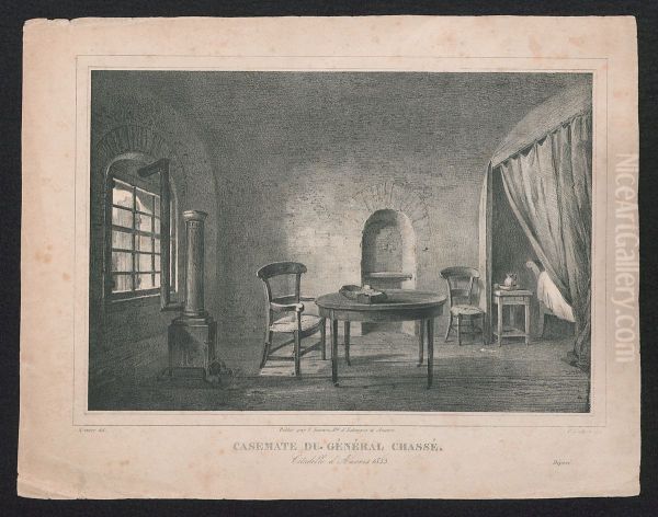 Kazemat van generaal Chasse in de Citadel van Antwerpen in 1833 - view 1