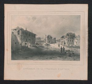 Binnen de Citadel van Antwerpen by Theodore Fourmois