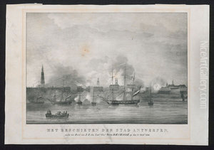 Het beschieten der stad Antwerpen, onder het Bevel van Z.E. den Luitt. Genl. Baron D.H. Chasse op den 27 Octbr. 1830. Het beschieten der stad Antwerpen, onder het Bevel van Z.E. den Luitt. Genl. Baron D.H. Chasse op den 27 Octbr. 1830.