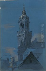 De toren van de Carolus Borromeuskerk by Print Room of the University of Antwerp
