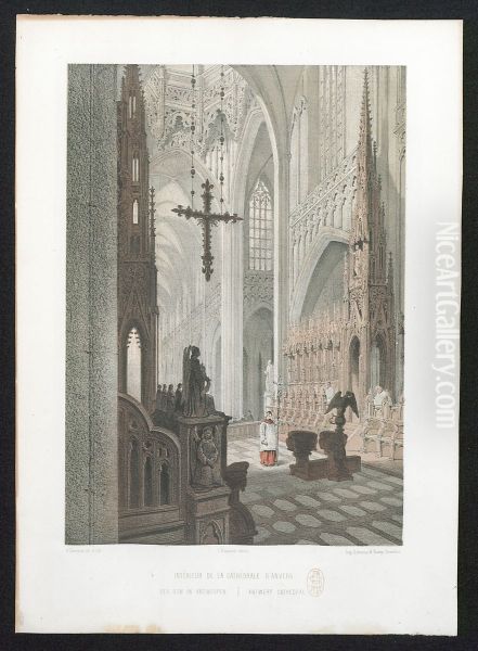 De kathedraal van Antwerpen, van binnen - view 1