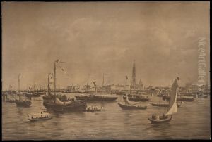 Inhuldiging der nieuwe Scheldekaaien, 26 juli 1885 by Robert Charles Gustave Laurens Mols