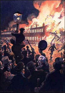 Burning of the Parliament Buildings in Montreal in 1849 Burning of the Parliament Buildings in Montreal in 1849