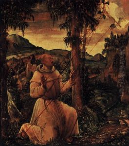 Die Stigmatisation des Heiligen Franziskus / Die Busse des Heilige Hieronymus by Albrecht Altdorfer