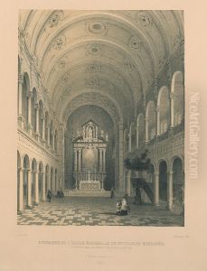 De Sint-Carolus Borromeuskerk te Antwerpen, van binnen by L. van Opstal