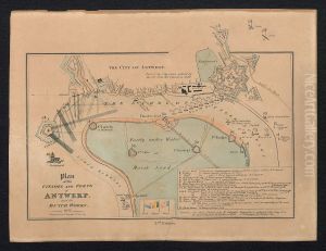 Plan van de citadel en forten van Antwerpen by Print Room of the University of Antwerp