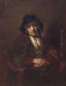 Retrato de una anciana by Repin Iliya