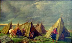 ,,Mustlaste laager" by Repin Iliya