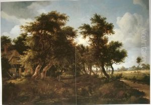Bosrand met boerderij