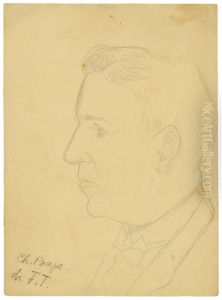 Portret van Karel Paaps by Felix Timmermans