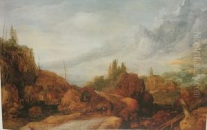 Mountainous landscape by Frans de Momper