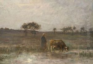 Berger Et Son Troupeau