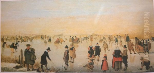 Skating on the Ice (allegedly near Kampen) - view 1