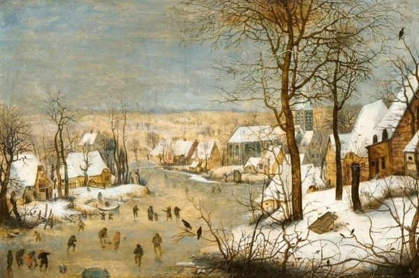 Winter Landscape with Bird Trap - view 1