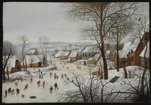 Winter Landscape with Bird Trap by Pieter Brueghel the Youngerand workshop