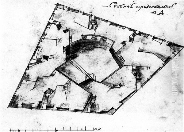 Experimental design for a commune house (floor plan) - view 1