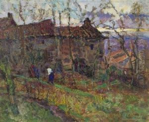 Paysanne Dans Son Jardin by Victor Charreton