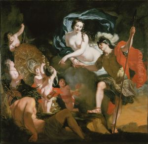 Venus hands over the armour made by Vulcan to Aeneas (Aeneid 7)