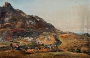 Scene from Ischia by Johan Wilhelm Ludwig Dahl