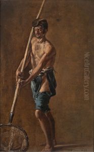 Italian fisherman by Johan Wilhelm Ludwig Dahl