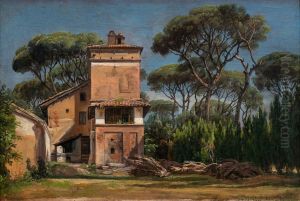 Villa Borghese by Johan Wilhelm Ludwig Dahl