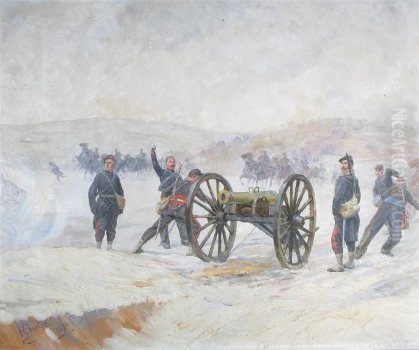 French Soldiers With Canon - view 1