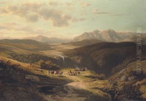 Valley In The Andes by Ernest Charton