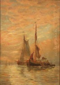 Sailing Boats by Ernest Charton