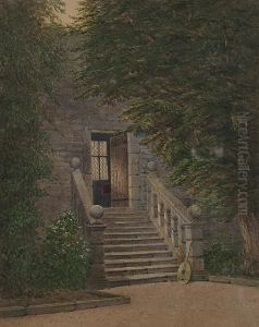 Doorway, Haddon Hall, Evening by John Chase