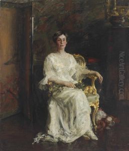 Portrait Of A Lady by William Merritt Chase