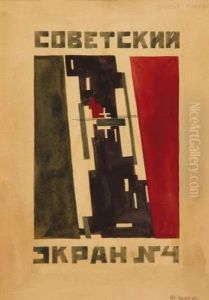 Projet De Couverture De Journal Gobetchka by Ilya Grigorevich Chashnik