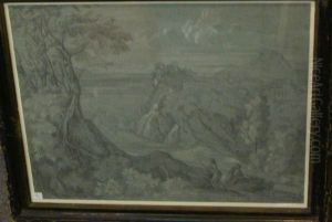Paysage Au Nuage Blanc by Theodore Chasseriau