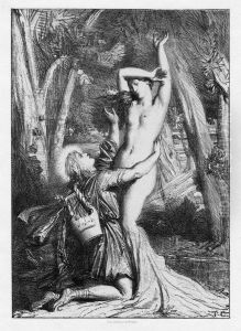 Landschaft Mit Apollo Und Daphne by Theodore Chasseriau