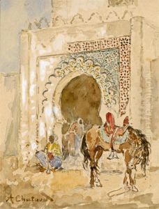 Entree D'un Palais Marocain by Marc Alfred Chataud