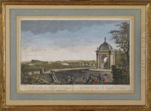 A View Of The Temple Of Diana In The Gardens Of Earl Temple by Jean-Baptiste Claude Chatelain