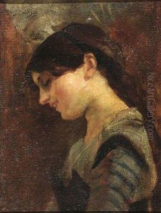 Jeune Fille Souriant by Jean-Baptiste Chatigny