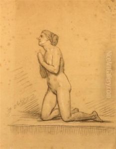 Etude D'une Femme Nue Agenouillee Etude D'une Femme Nue Agenouillee