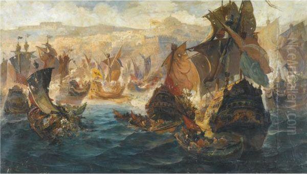 The Crusader Invasion Of Constantinople - view 1