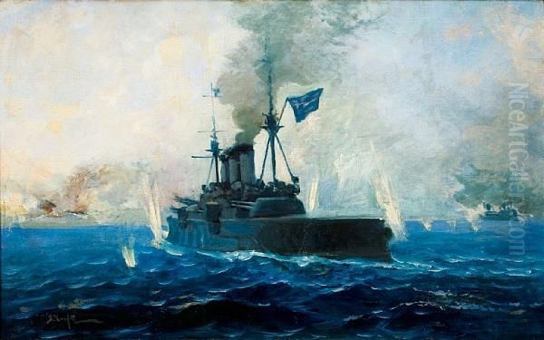 The 'averoff' At Battle - view 1