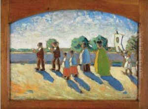 La Procession by Jean Raoul Chaurand-Naurac