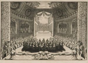 Seconde Journee De La Suite Des "fetes De 1674 Donnees Par Louisxiv A Versailles" by Francois Chauveau