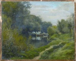 Ancien Parc De Neuilly-sur-seine by Theophile Narcisse Chauvel