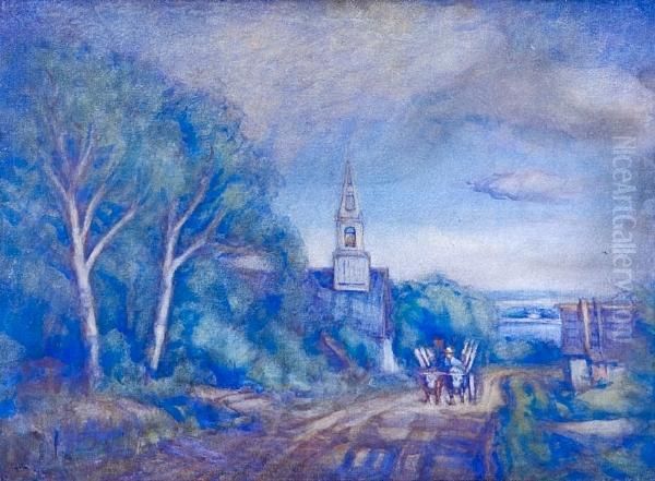 Returning From The Market - view 1