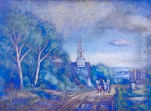 Returning From The Market by George Chauvignaud