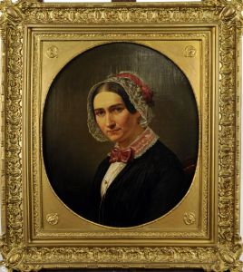 Portrait De Femme by Auguste Chauvin