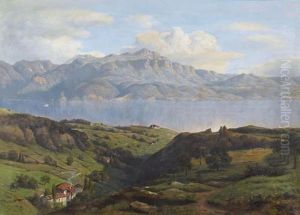 Sommerliche Landschaft Am Genfersee